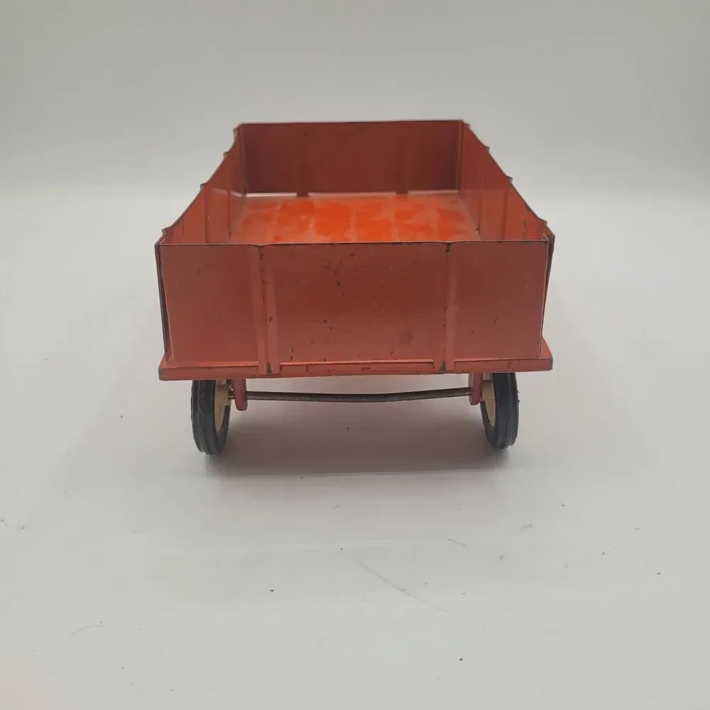 VINTAGE ERTL ALLIS CHALMERS BARGE WAGON PRESSED STEEL 1960'S 1/16 SCALE‎